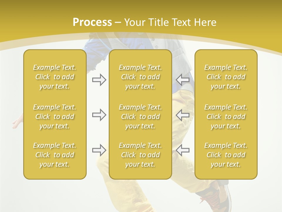 Aerobics Mid Air Stretching PowerPoint Template