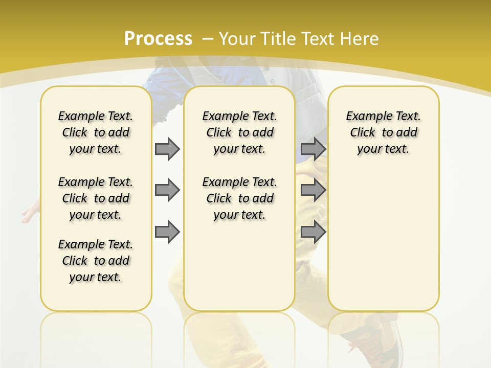 Aerobics Mid Air Stretching PowerPoint Template