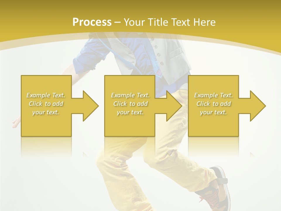 Aerobics Mid Air Stretching PowerPoint Template