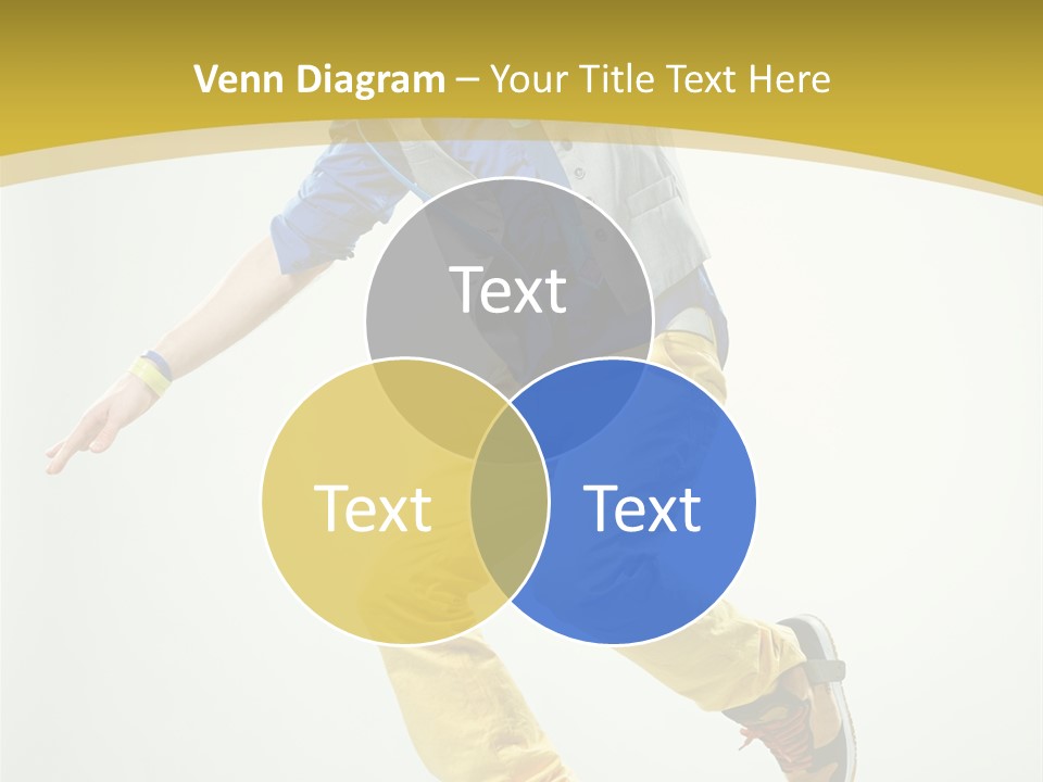 Aerobics Mid Air Stretching PowerPoint Template