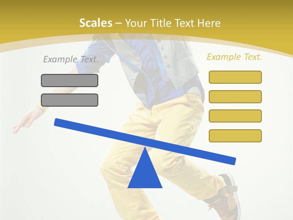 Aerobics Mid Air Stretching PowerPoint Template