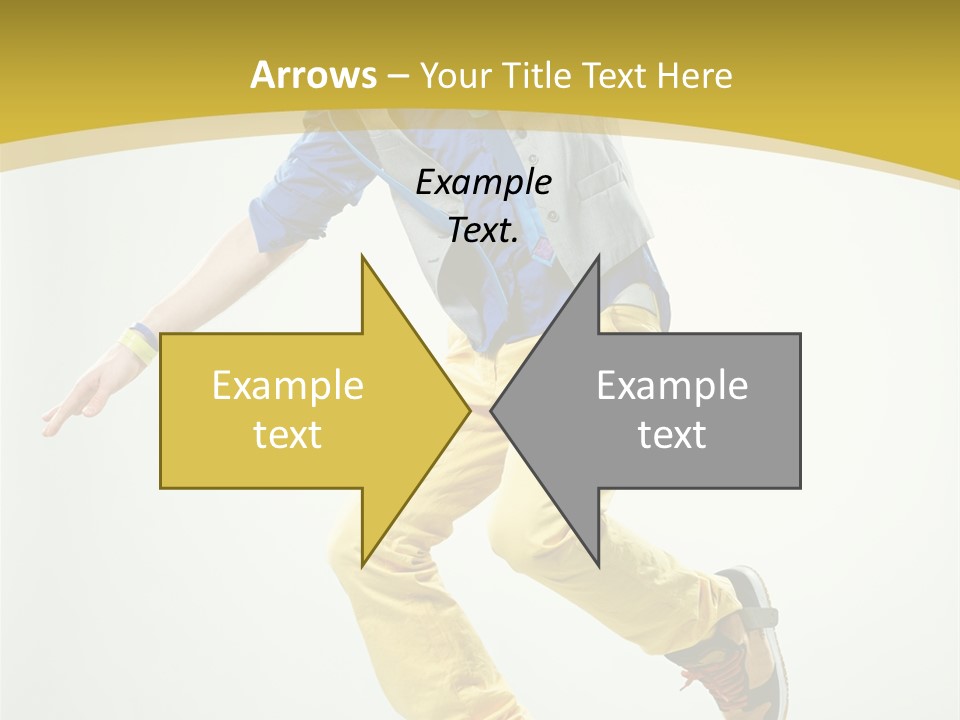 Aerobics Mid Air Stretching PowerPoint Template