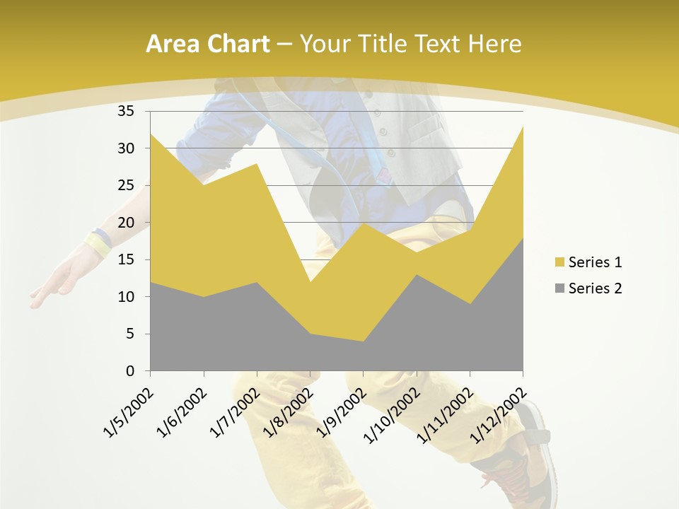 Aerobics Mid Air Stretching PowerPoint Template