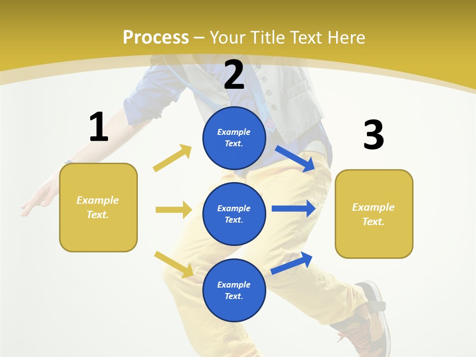 Aerobics Mid Air Stretching PowerPoint Template