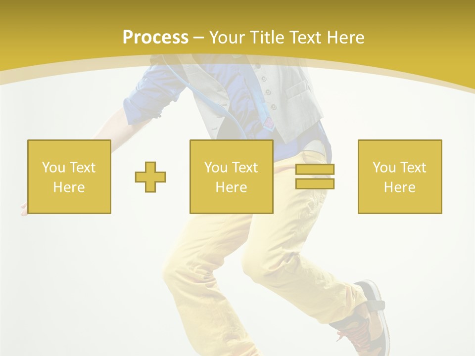 Aerobics Mid Air Stretching PowerPoint Template
