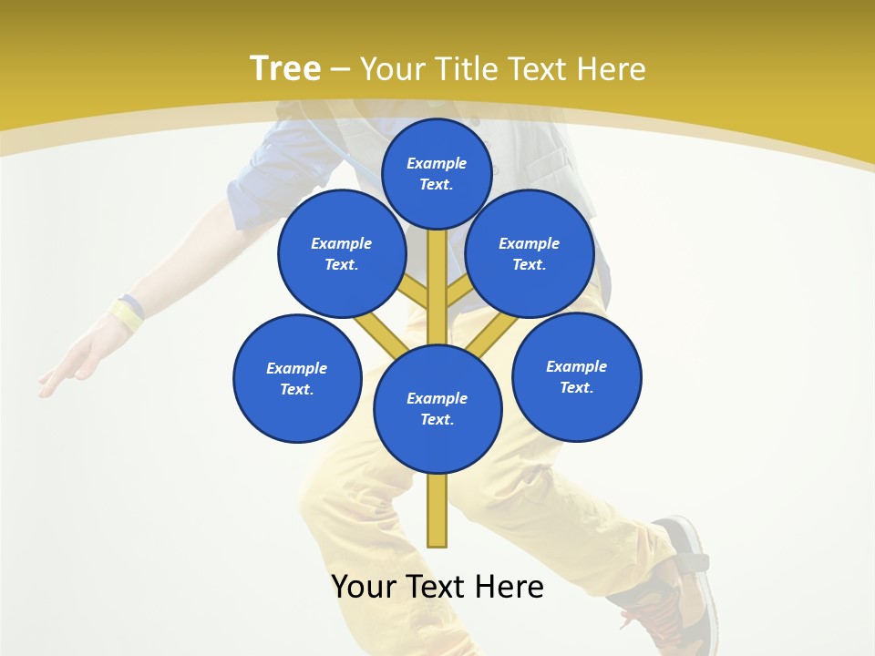 Aerobics Mid Air Stretching PowerPoint Template