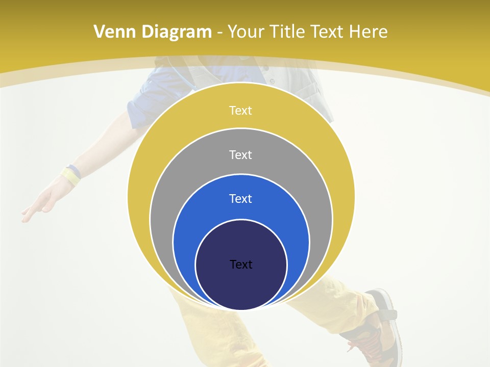 Aerobics Mid Air Stretching PowerPoint Template