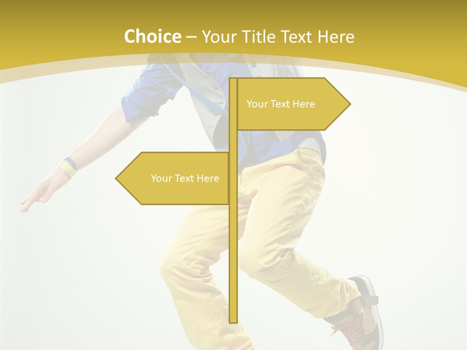 Aerobics Mid Air Stretching PowerPoint Template