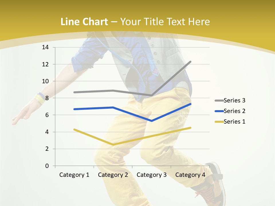 Aerobics Mid Air Stretching PowerPoint Template