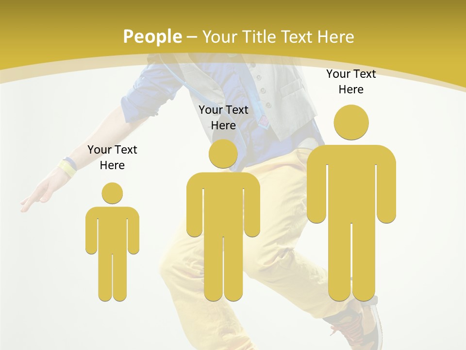 Aerobics Mid Air Stretching PowerPoint Template