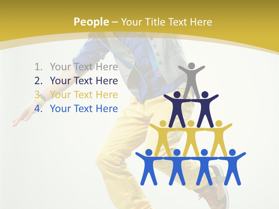 Aerobics Mid Air Stretching PowerPoint Template