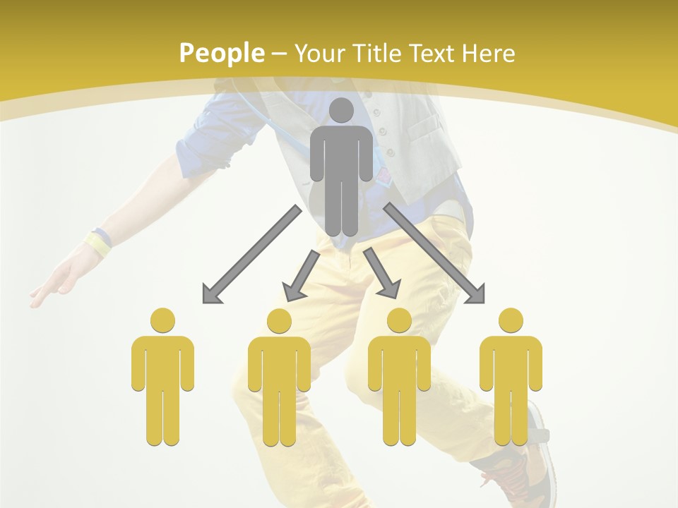 Aerobics Mid Air Stretching PowerPoint Template