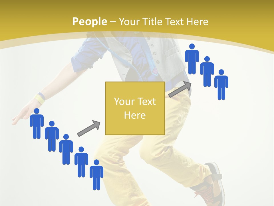 Aerobics Mid Air Stretching PowerPoint Template