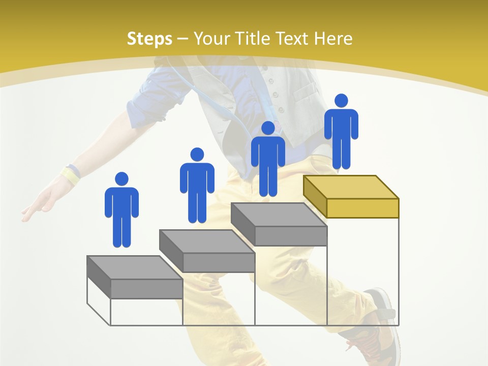 Aerobics Mid Air Stretching PowerPoint Template