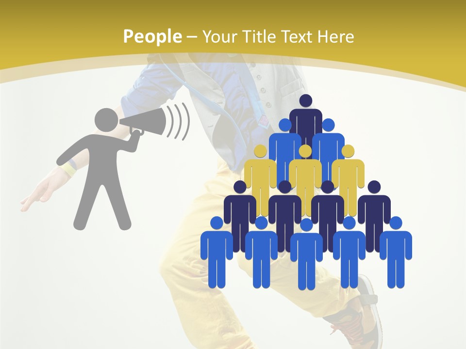 Aerobics Mid Air Stretching PowerPoint Template