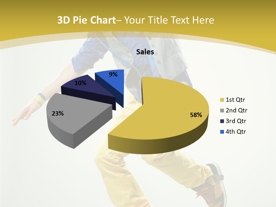 Aerobics Mid Air Stretching PowerPoint Template