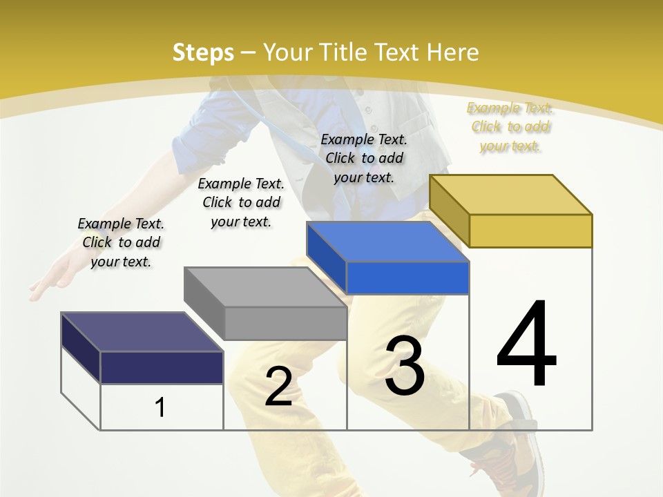 Aerobics Mid Air Stretching PowerPoint Template