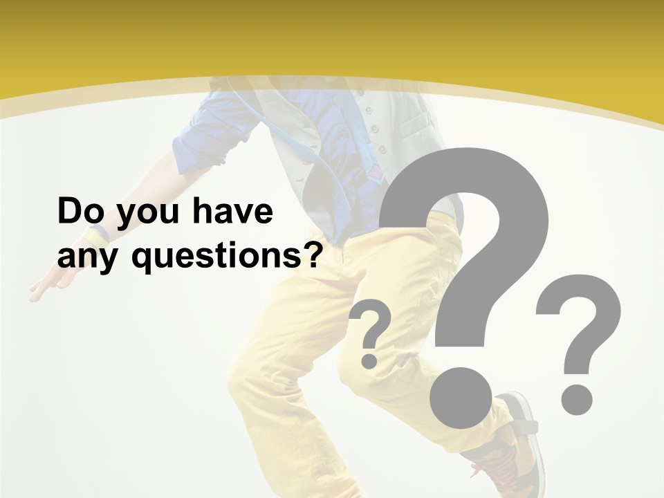 Aerobics Mid Air Stretching PowerPoint Template