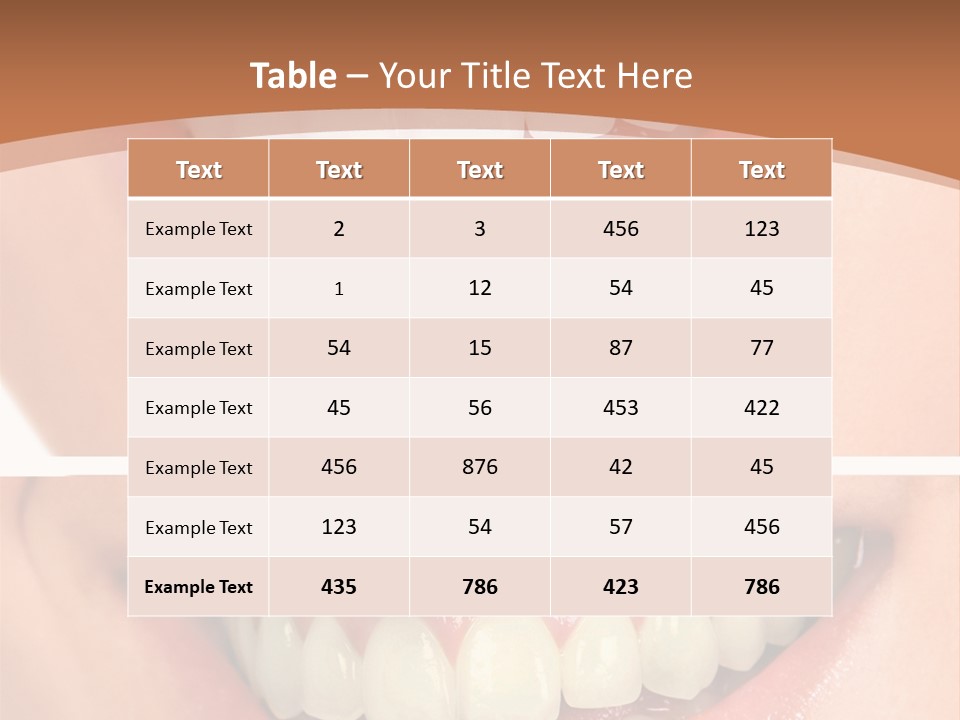 Toothbrush Protection Smile PowerPoint Template