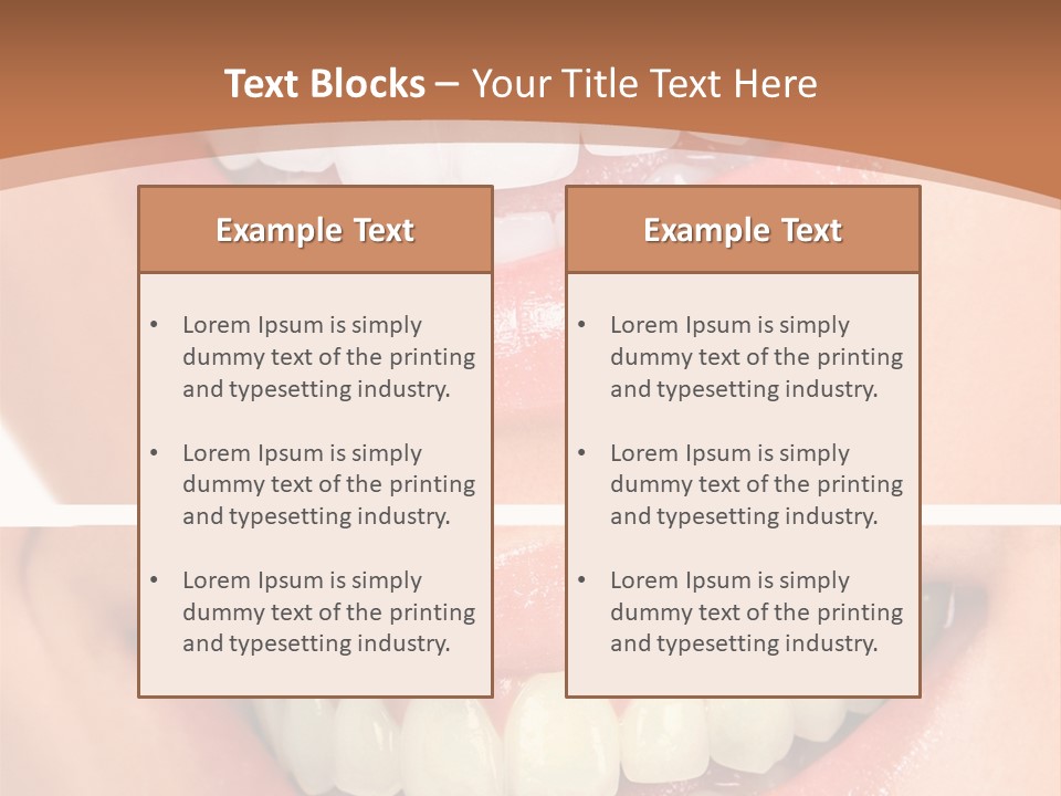 Toothbrush Protection Smile PowerPoint Template