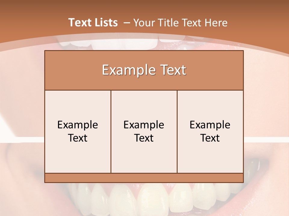 Toothbrush Protection Smile PowerPoint Template