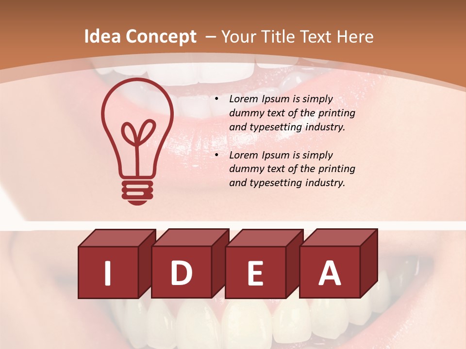 Toothbrush Protection Smile PowerPoint Template