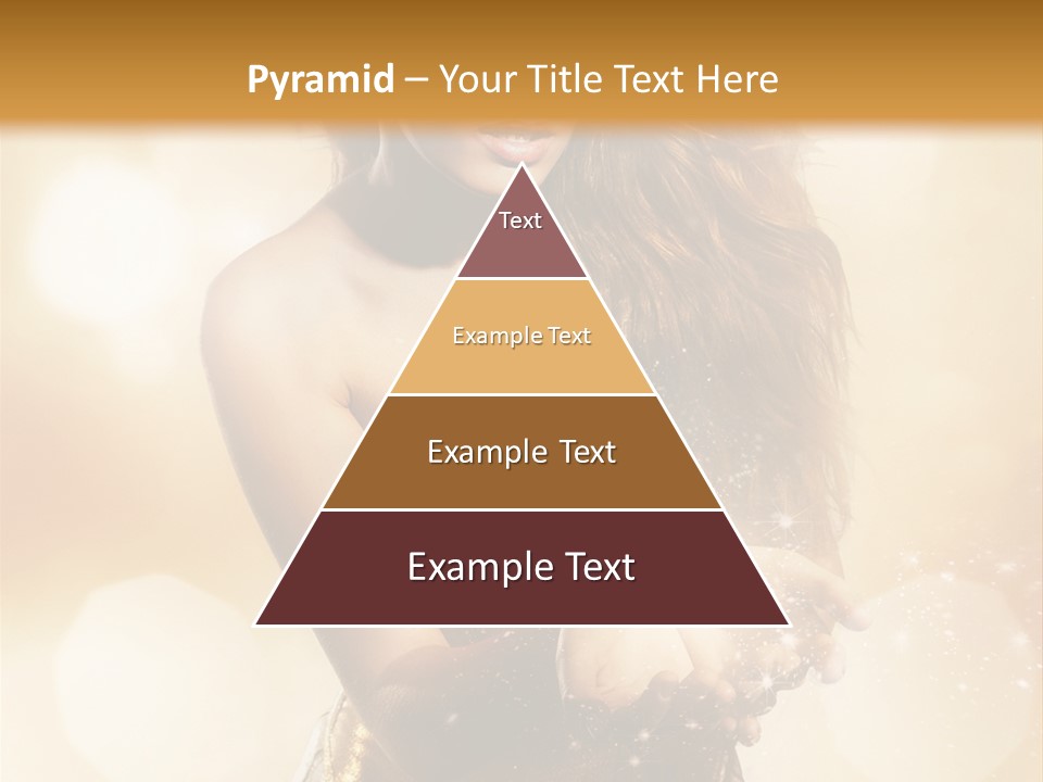 Golden Bright Model PowerPoint Template