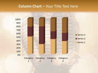 Golden Bright Model PowerPoint Template