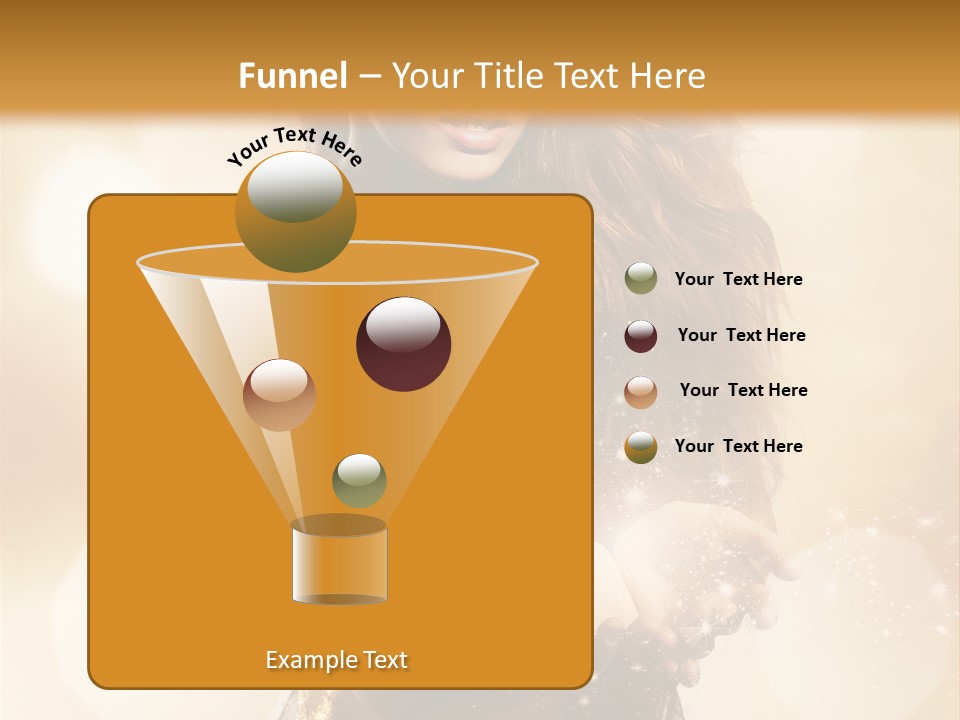 Golden Bright Model PowerPoint Template