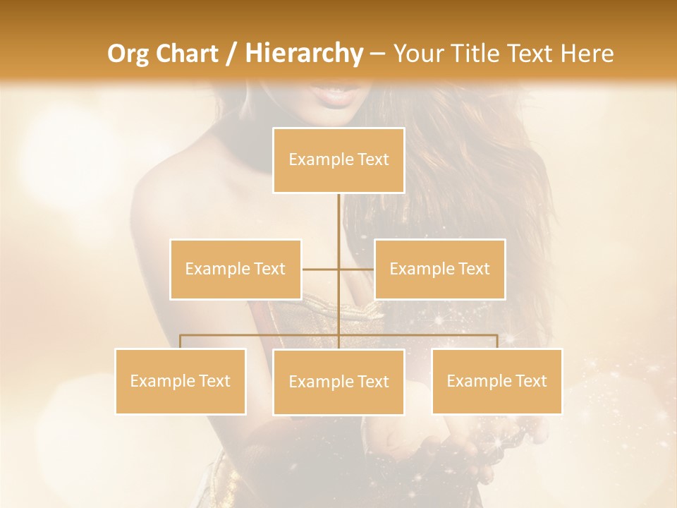 Golden Bright Model PowerPoint Template