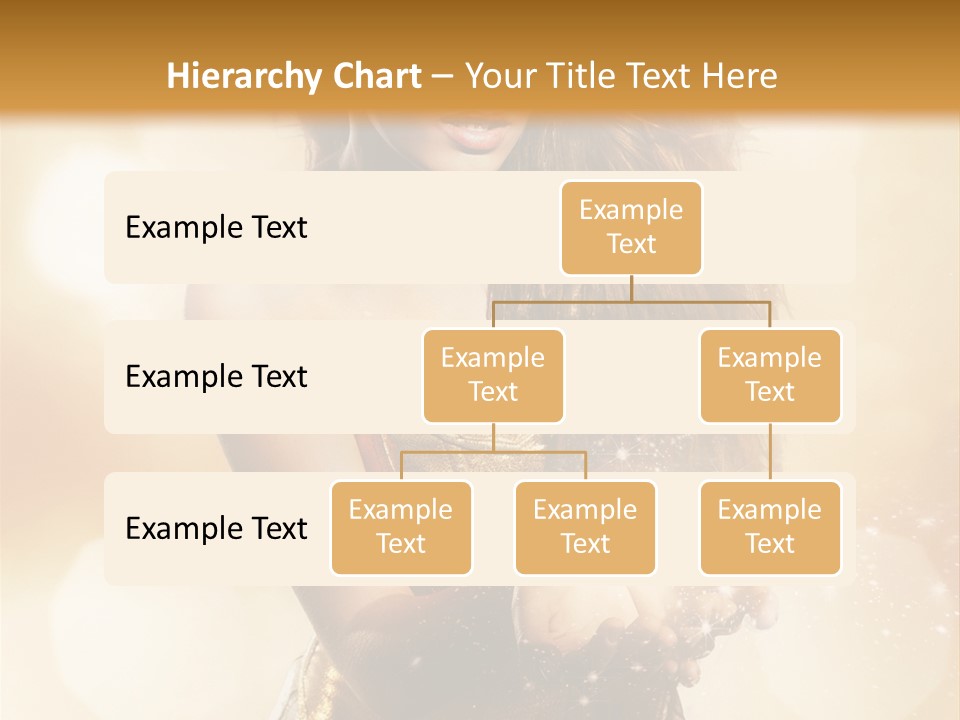 Golden Bright Model PowerPoint Template