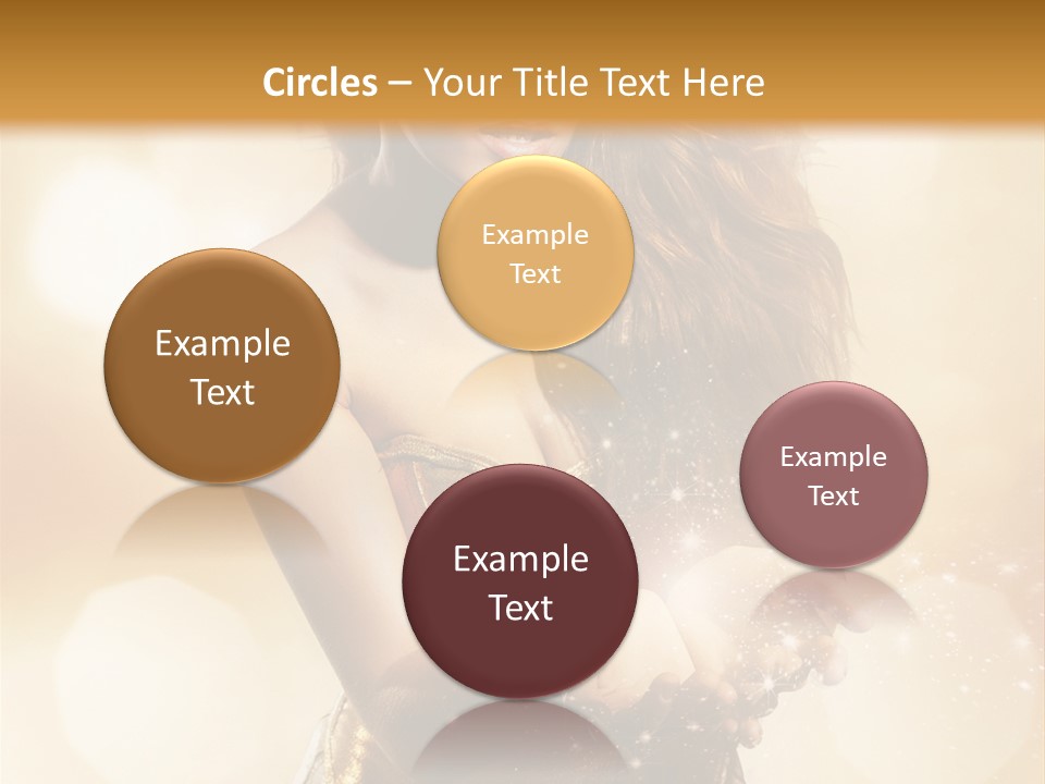 Golden Bright Model PowerPoint Template