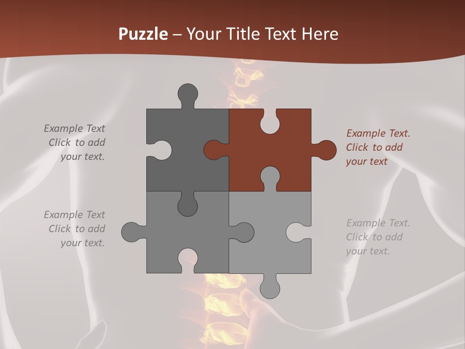 Health Radiation Backache PowerPoint Template