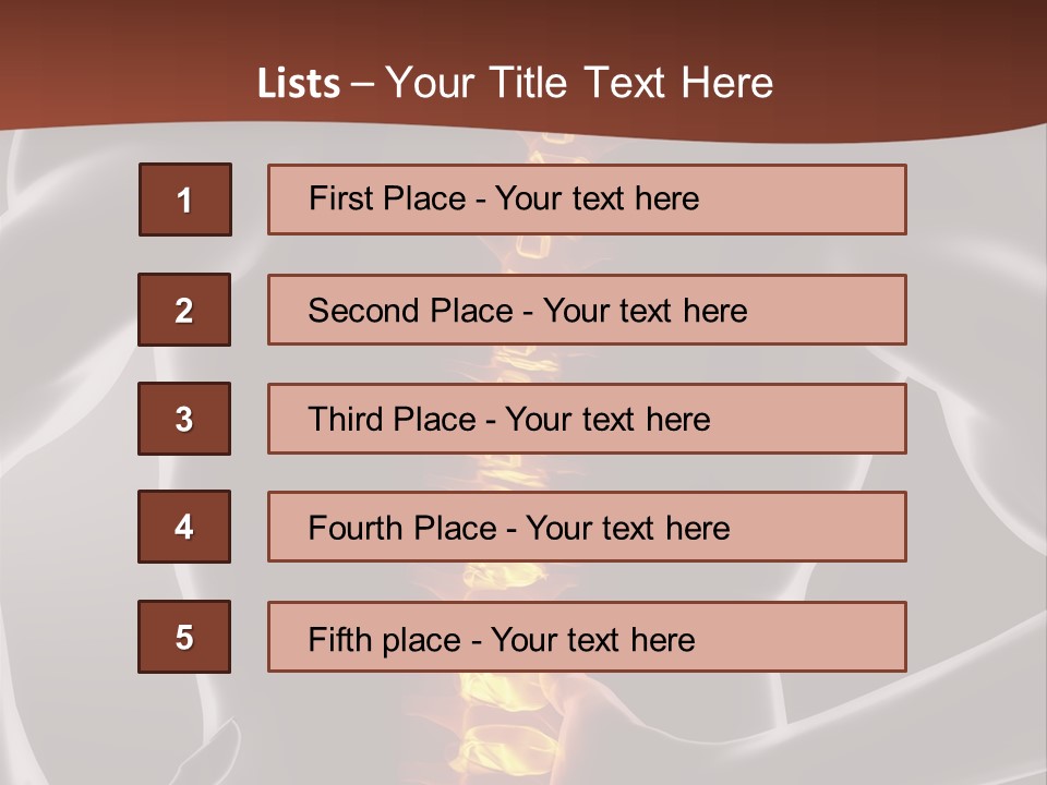 Health Radiation Backache PowerPoint Template