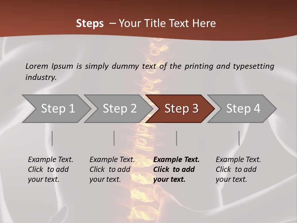 Health Radiation Backache PowerPoint Template