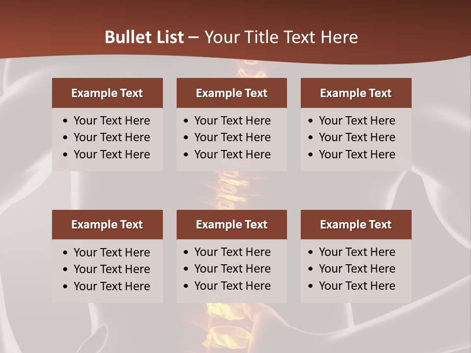 Health Radiation Backache PowerPoint Template