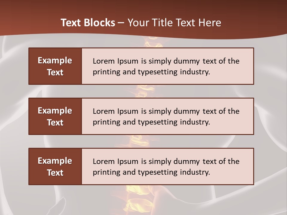 Health Radiation Backache PowerPoint Template