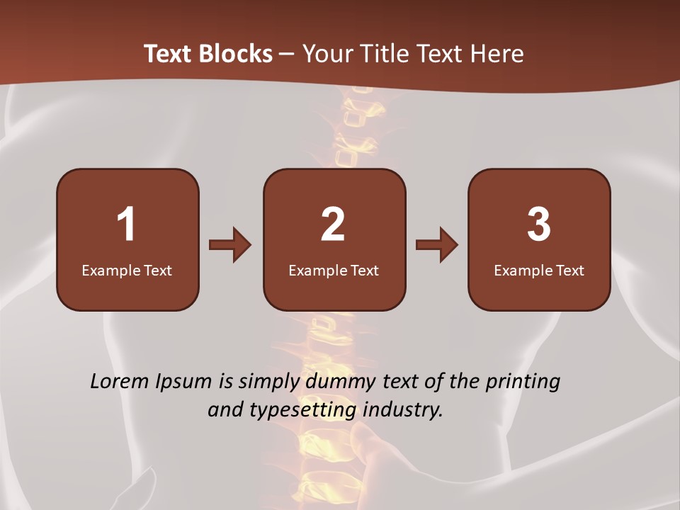Health Radiation Backache PowerPoint Template