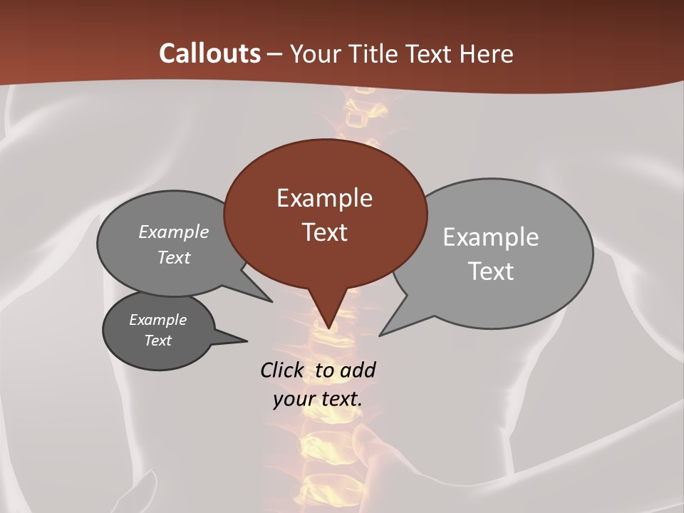 Health Radiation Backache PowerPoint Template