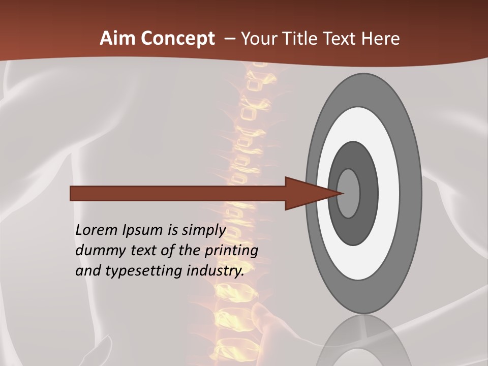 Health Radiation Backache PowerPoint Template
