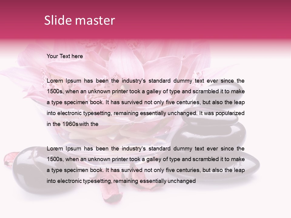 Beauty Rock Life PowerPoint Template