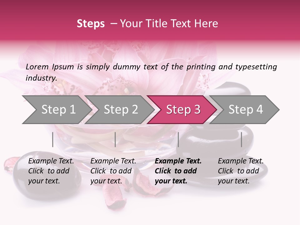 Beauty Rock Life PowerPoint Template