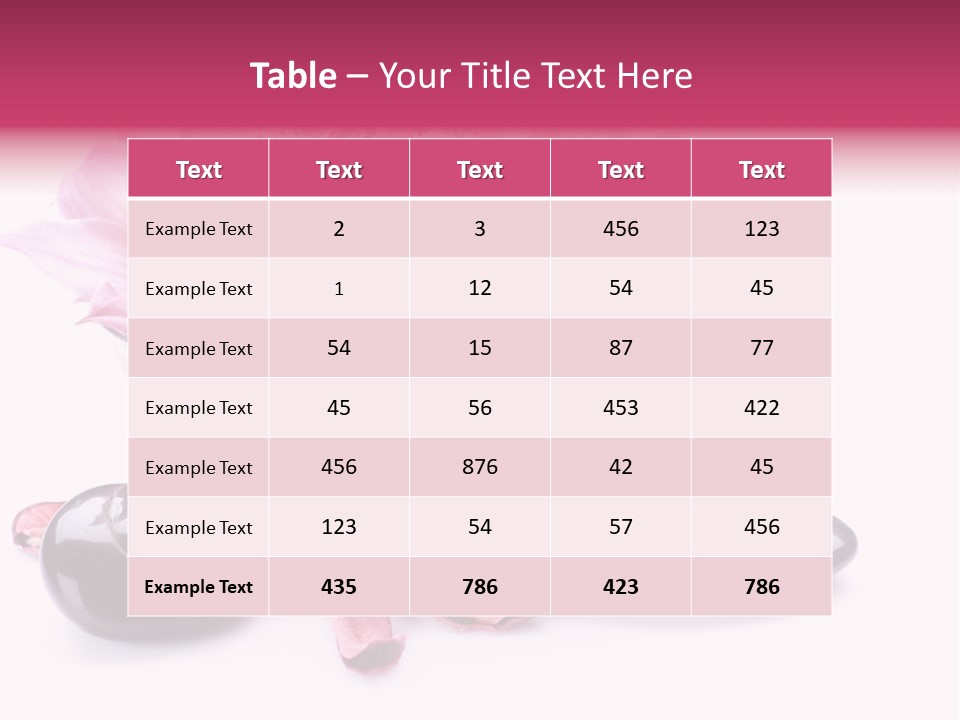 Beauty Rock Life PowerPoint Template