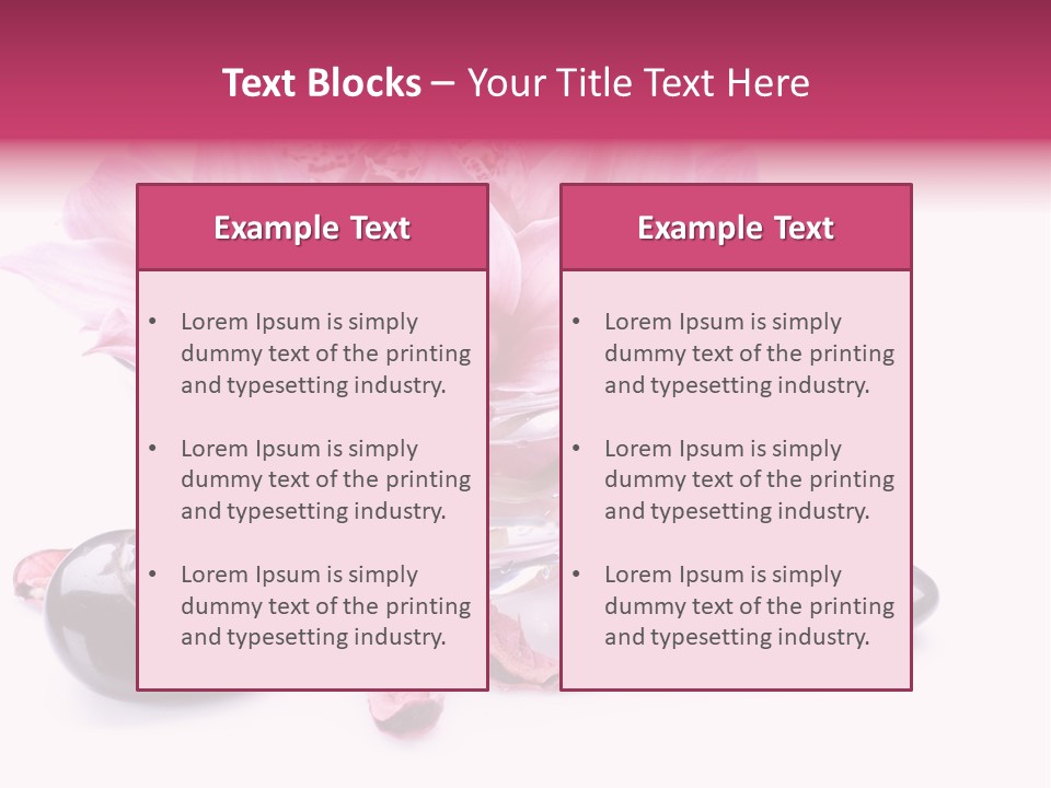 Beauty Rock Life PowerPoint Template