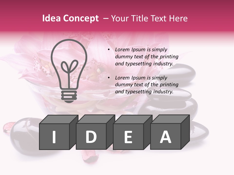 Beauty Rock Life PowerPoint Template