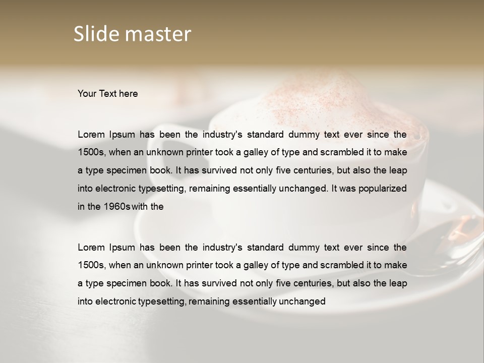 Foamy Restaurant Cafe PowerPoint Template