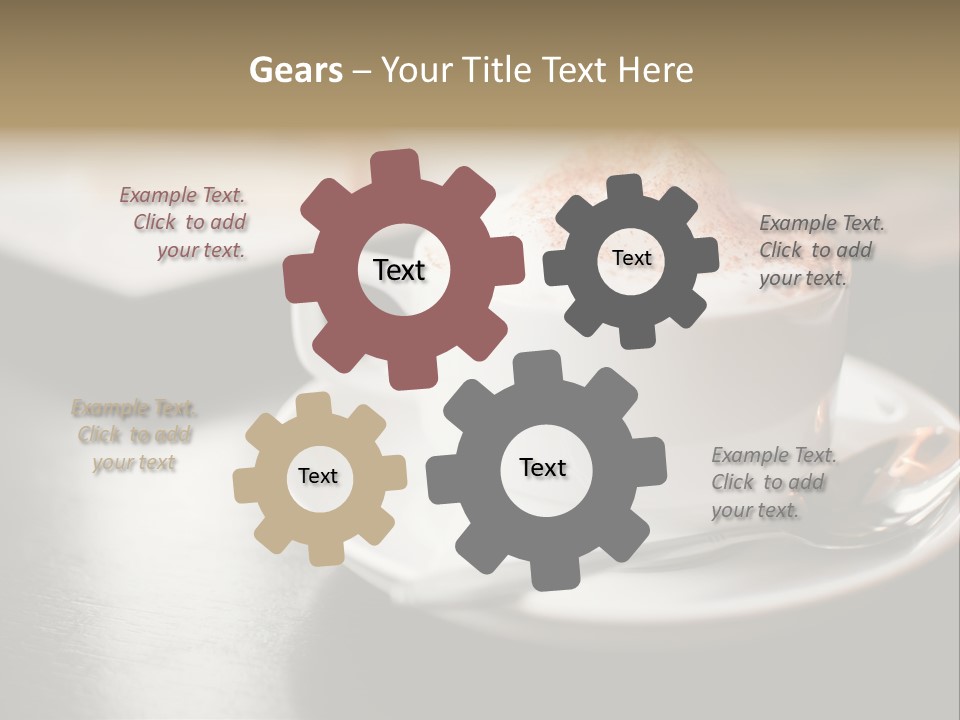 Foamy Restaurant Cafe PowerPoint Template