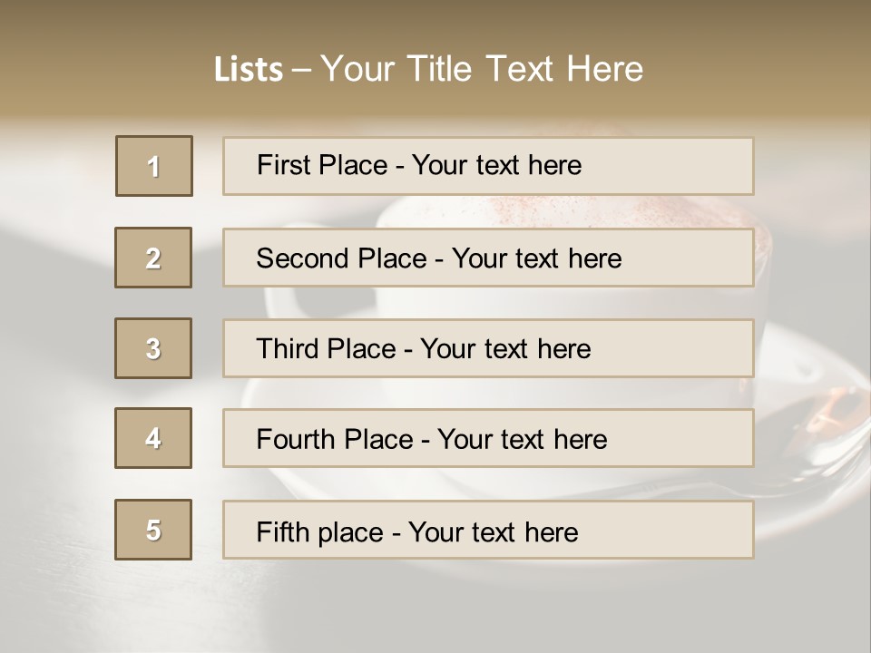 Foamy Restaurant Cafe PowerPoint Template