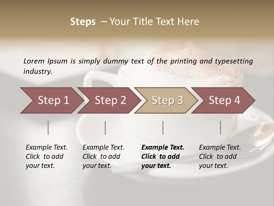 Foamy Restaurant Cafe PowerPoint Template