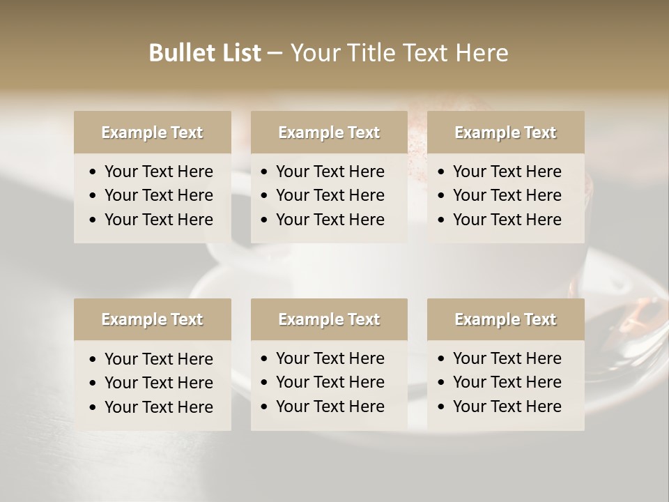 Foamy Restaurant Cafe PowerPoint Template